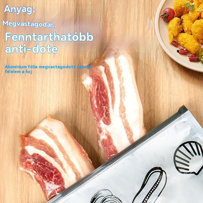 🧡【20 db】Újrafelhasználható, lezárható alumíniumfóliából készült tárolótasakok