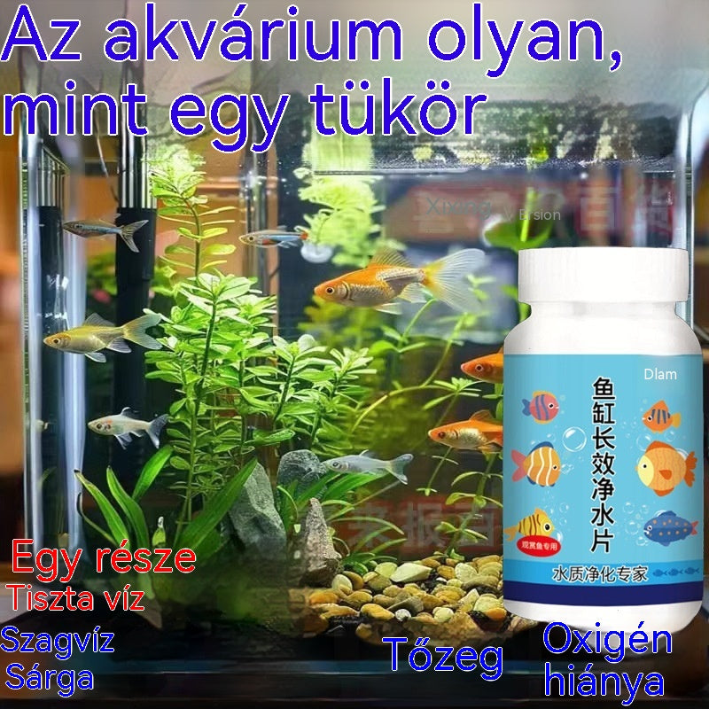 🔥Vásárolj 1-et, kapsz 1-et ingyen (2 üveg - 400 darab)🐠🌿 Akváriumvíz-tisztító tabletták + oxigénes tabletták