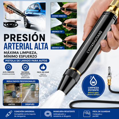 💧🚗Nueva boquilla de lavado de autos de alta presión, universal para regar flores, lavar autos y limpiar el suelo