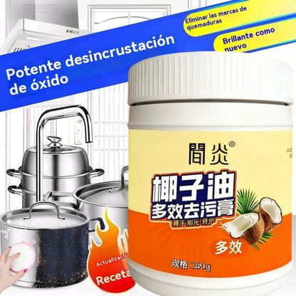 🔥【30% OFF】🔥【Compra 1 y llévate 1 gratis】Crema limpiadora doméstica multifuncional para limpiar aceite, óxido y sarro.