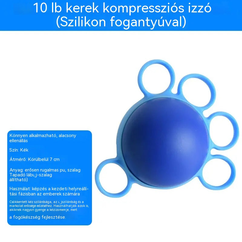 Ortopédiai labda ujj- és kézregenerációhoz, rögzítőgyűrűkkel, erő- és mobilitást fejlesztő eszköz időseknek vagy stroke-osoknak