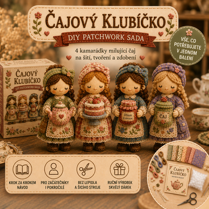 🎁Poslední den: Využijte slevu 49 %! 🧵 Miniaturní patchworková sada ze série Miniature World.