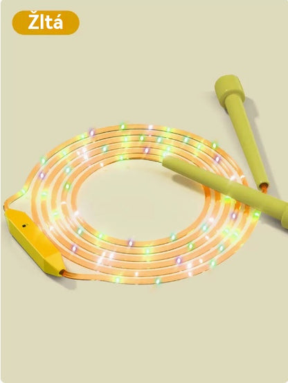🌟✨ LED-es világítású ugrókötél – 3 állítható üzemmóddal és ütésálló kialakítással a hosszan tartó szórakozásért! 💡🏃‍♀️ Tökéletes szabadtéri tevékenységekhez, fenntartható újratölthető akkumulátorral. 🌿