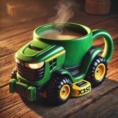🔥☕Retro kávéscsésze mezőgazdasági traktor formájában