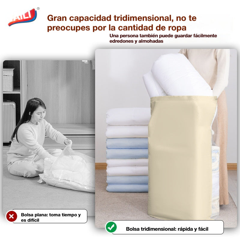 🧳 5 artículos por 29 euros 💨 Bolsa de almacenamiento al vacío grande y compresible: no requiere bomba, es a prueba de fugas e ideal para ahorrar espacio en maletas y en casa ✈️