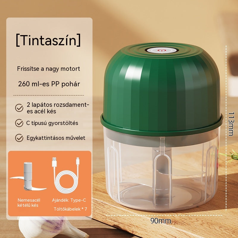 👍👍Hatékony és vezeték nélküli mini elektromos ételaprító