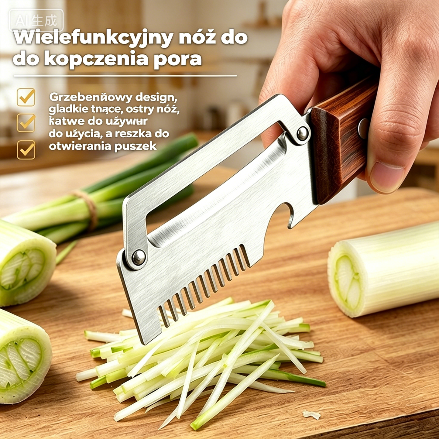 ✅Kup 1, drugi gratis (dwa produkty)🧅🔪 Wielofunkcyjna obieraczka kuchenna 3 w 1: obiera, sieka warzywa, kroi mięso, otwiera butelki! 🔥