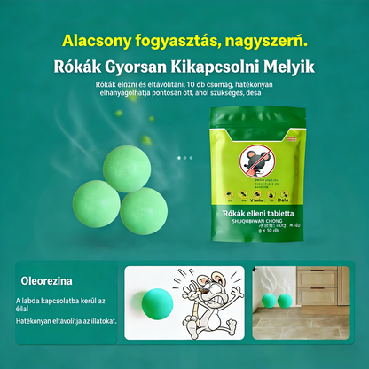 🔥[5 tasak (50 kapszula)] [Szuper alacsony ár - 🐭❌ Az utolsó három napban kapható] Hatékony rágcsáló- és rovarriasztó tabletták jégkristályvirágokkal.