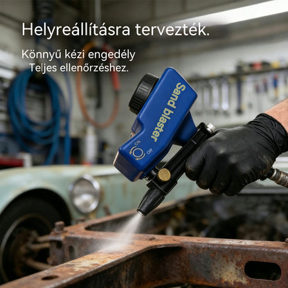 🔫✨ Hordozható gravitációs homokszóró pisztoly – rozsda eltávolításához, maratáshoz és sorjátlanításhoz