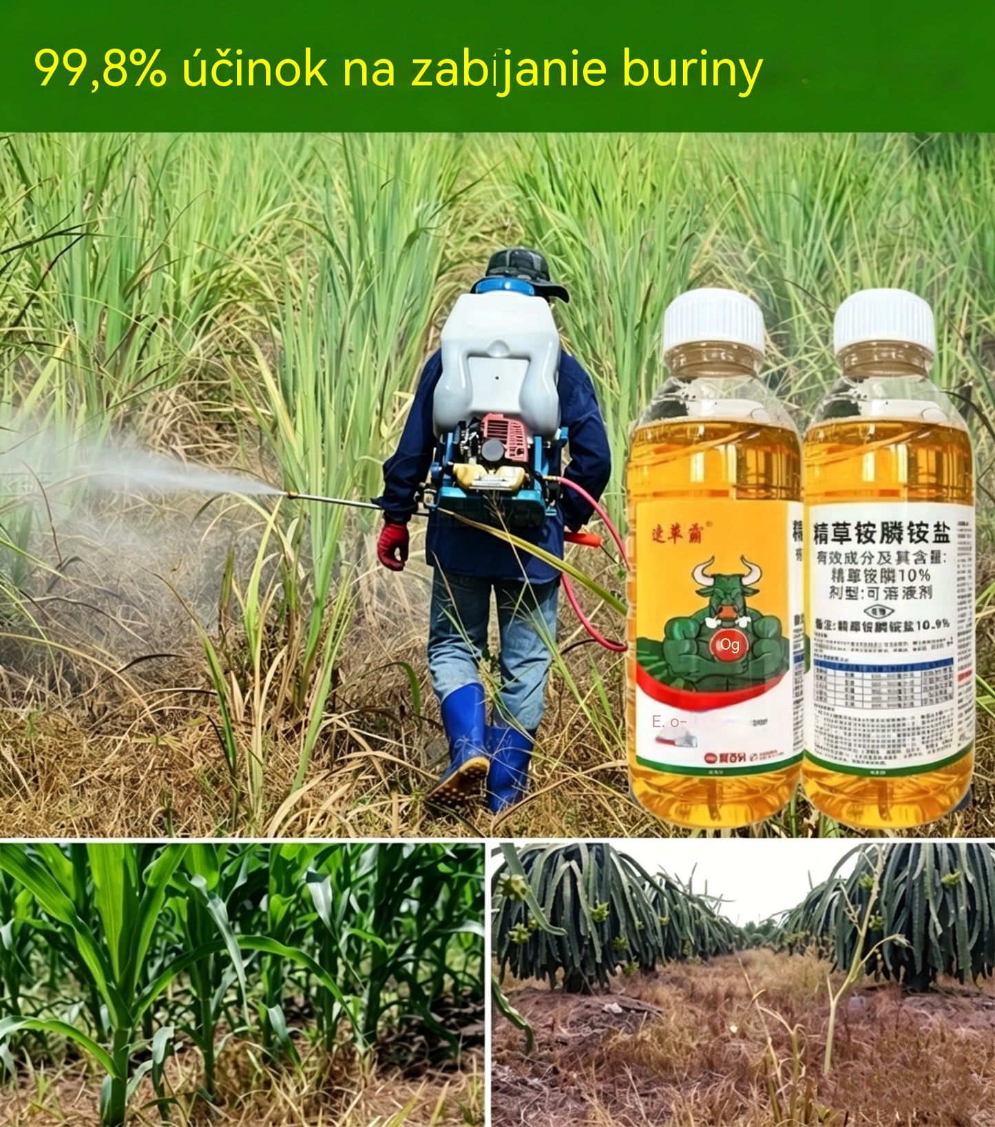 ✅ Herbicíd a prostriedok na prevenciu hniloby koreňov👉【100 ml tekutiny sa zriedi v 15–20 l vody】💡