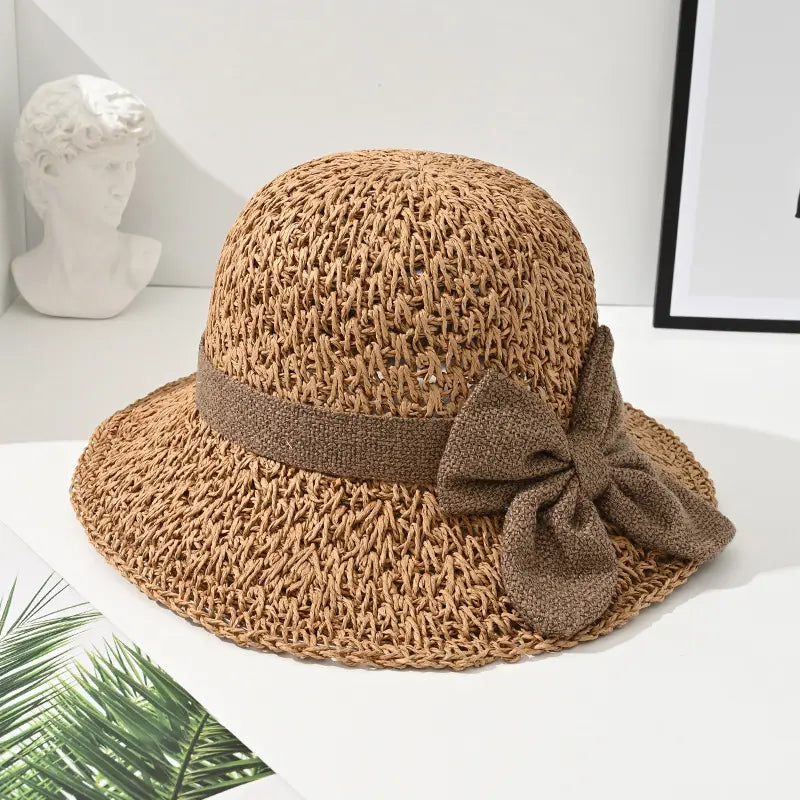 ☀️🎀Elegantne prantsuse müts lipsuga: päikesekaitse ja vari.