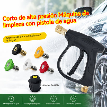 🚗💦Conector rápido de aluminio para pistola de agua a presión compacta de un cuarto de pulgada