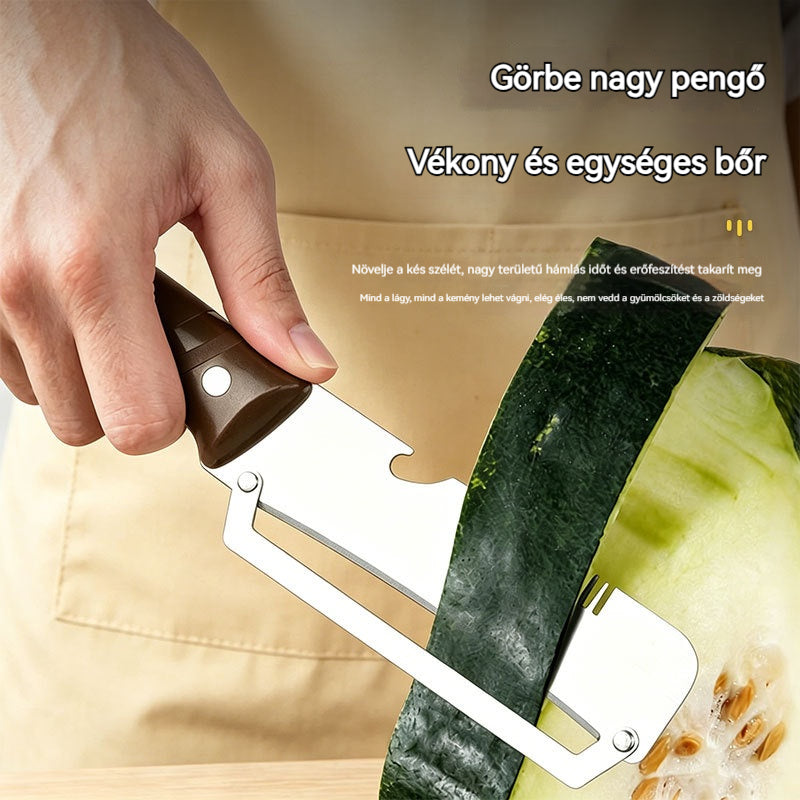 ✅【¡Compra 1 y llévate 1 gratis!】🧅🔪 Pelador de cocina multifuncional 3 en 1: ¡Pela, corta y abre tapones de botellas! 🔥