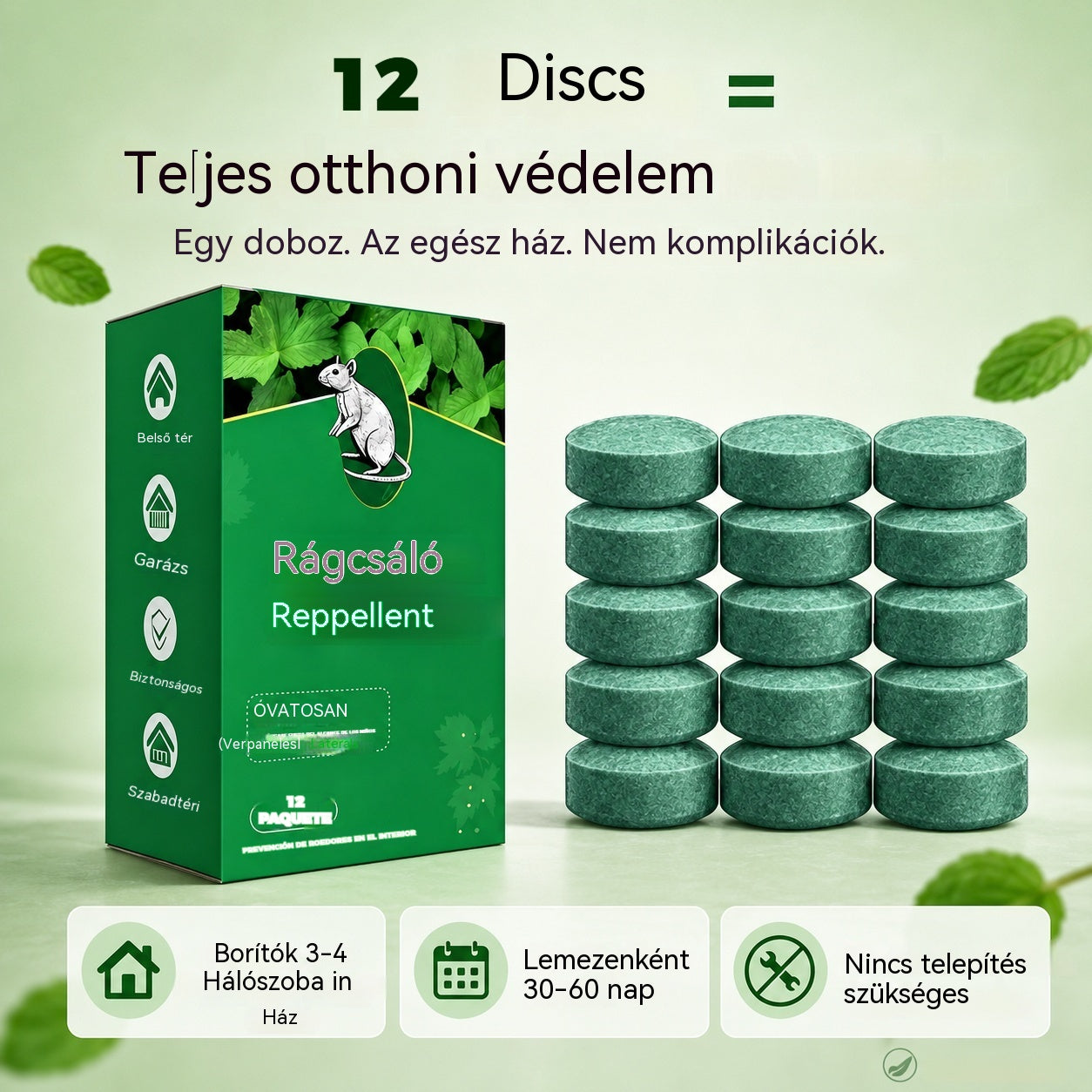 🏠🛡️ Pillole repellenti universali per insetti e roditori – Sicure per animali domestici e selvatici. Non tossiche ed efficaci. Adatte sia per uso interno che esterno. 🐾✅