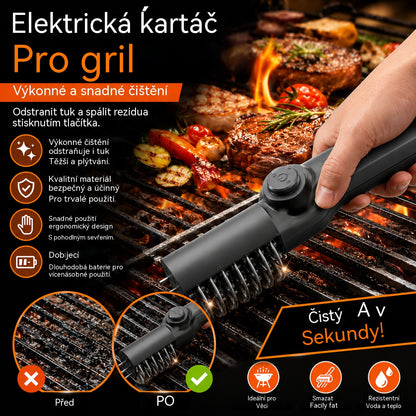 📢📢Elektrický čistič grilů – Rychle odstraňuje mastnotu a nečistoty!