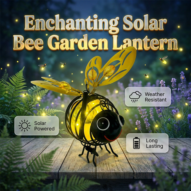 🐝 Lámpara solar colgante de abeja para exteriores: el regalo perfecto para amantes de las plantas, mamás o literalmente cualquiera que sonría ❤️