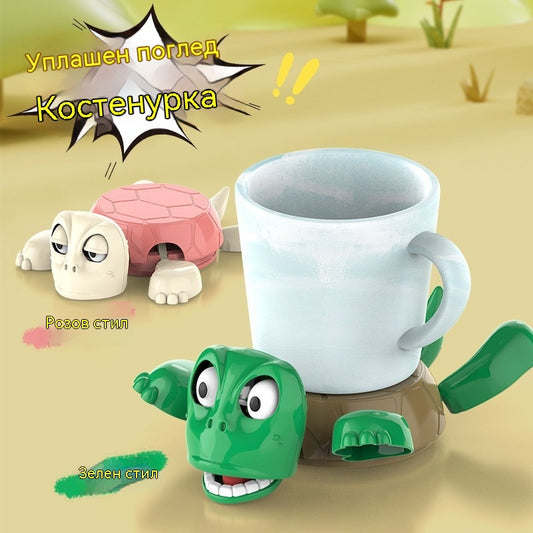 🔥🎁【Купете 2, вземете 1 безплатно】🐢Забавни подложки за чаши с костенурки, изключително креативна и забавна играчка/декорация за плот.