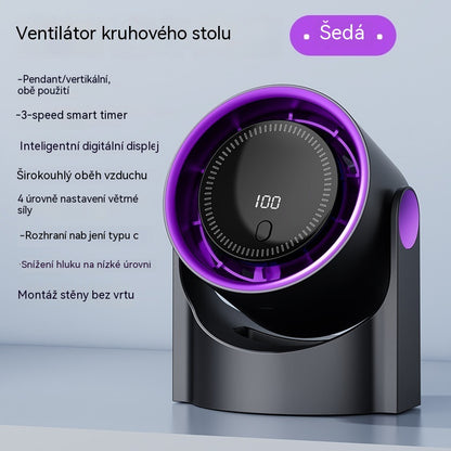 🧊🍃Nový stolní ventilátor bez lopatek ve tvaru turbíny (s možností montáže na zeď)