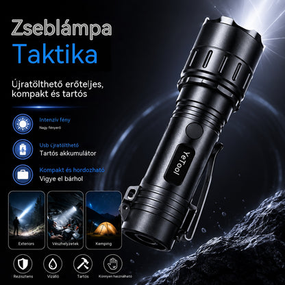 🎁🎁2 az 1-ben íves önvédelmi zseblámpa