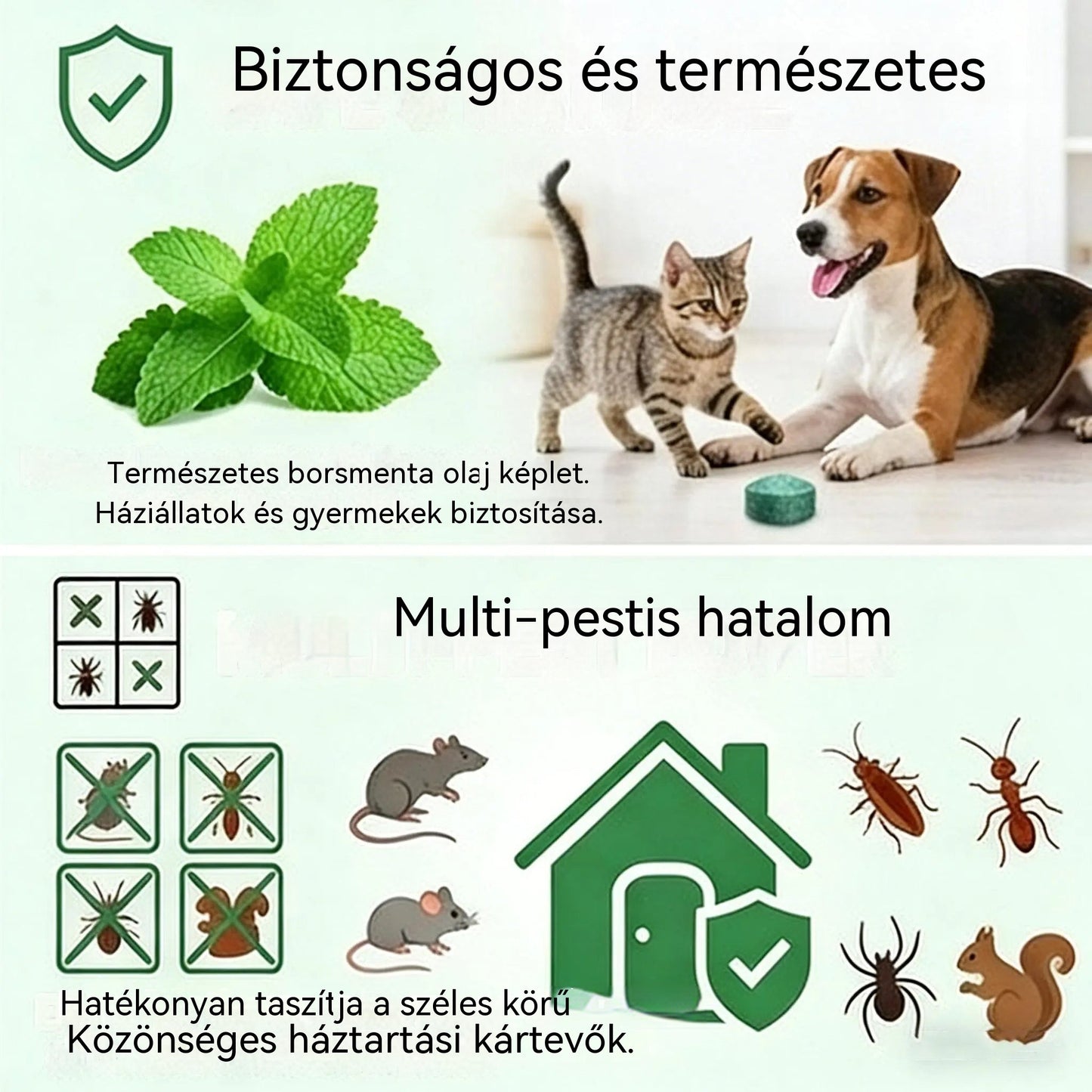 🏠🛡️ Pillole repellenti universali per insetti e roditori – Sicure per animali domestici e selvatici. Non tossiche ed efficaci. Adatte sia per uso interno che esterno. 🐾✅