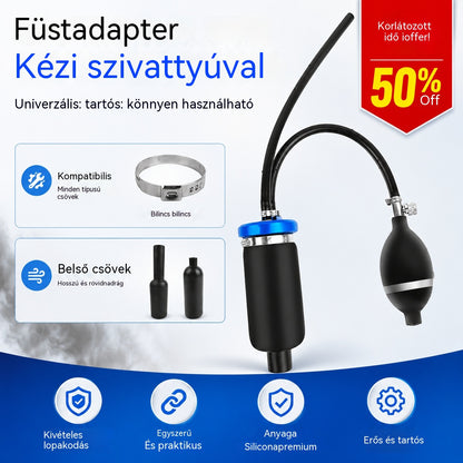 🔧 50% KEDVEZMÉNY KORLÁTOZOTT IDEIG! ✨ Füst adapter felfújható légzsákhoz – Univerzális, Tartós, Kézi Pumpával ⚙️