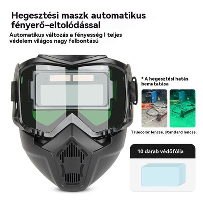 🔥😎Teljesen automatikus hegesztősisak cserélhető lámpával, fejre szerelhető, védőálarc hegesztőknek