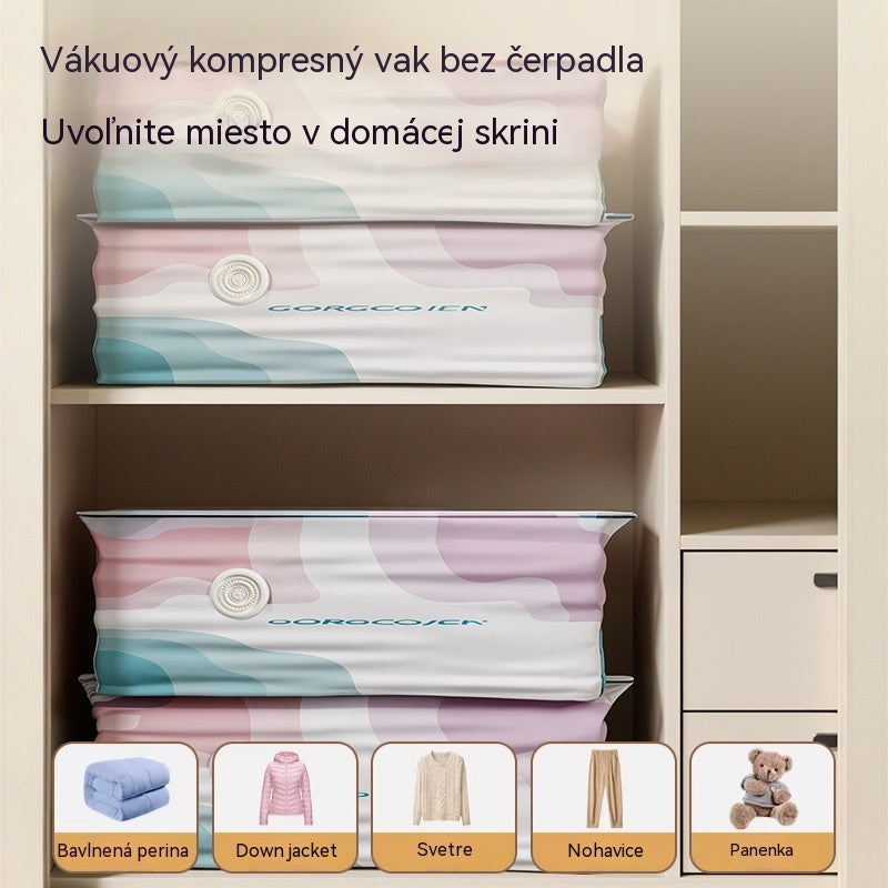 🧳 5 položiek len za 23 € 💨 Veľké stlačiteľné vákuové úložné vrecká: Nie je potrebné žiadne vzduchové čerpadlo, nepriepustné, ideálne na úsporu miesta v kufri a doma ✈️