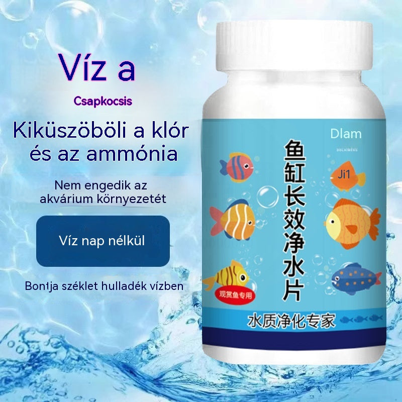 🔥Vásárolj 1-et, kapsz 1-et ingyen (2 üveg - 400 darab)🐠🌿 Akváriumvíz-tisztító tabletták + oxigénes tabletták