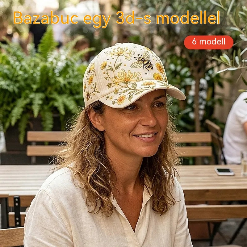 🧢Divatos prémium sapka 3D hímzéssel, napvédelemmel és árnyékolással