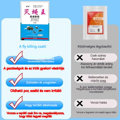 【Vásároljon 10-et, kap 10-et ingyen】🦟Kifejezetten szúnyogok és legyek irtására tervezték a farmokon, egy csomag elpusztítja a bolhákat/szöcskéket/csótányokat/legyeket/szúnyogokat!