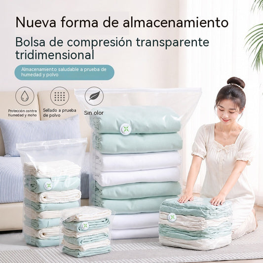 🔥🧳 5 artículos por solo 28 € 💨 Bolsas de almacenamiento al vacío grandes y compresibles: No necesitan bomba de aire, son a prueba de fugas, ideales para ahorrar espacio en tu maleta y en casa ✈️