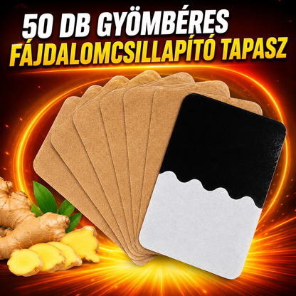 🔥【30% OFF】🔥【50 darab】 🔥Legkelendőbb termék – 50% kedvezmény🔥 Gyömbér fájdalomcsillapító tapaszok