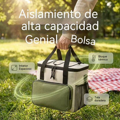 🔥¡Oferta imperdible 2026 con 50% de descuento!🔥Bolsa térmica de gran capacidad para picnics y actividades al aire libre.