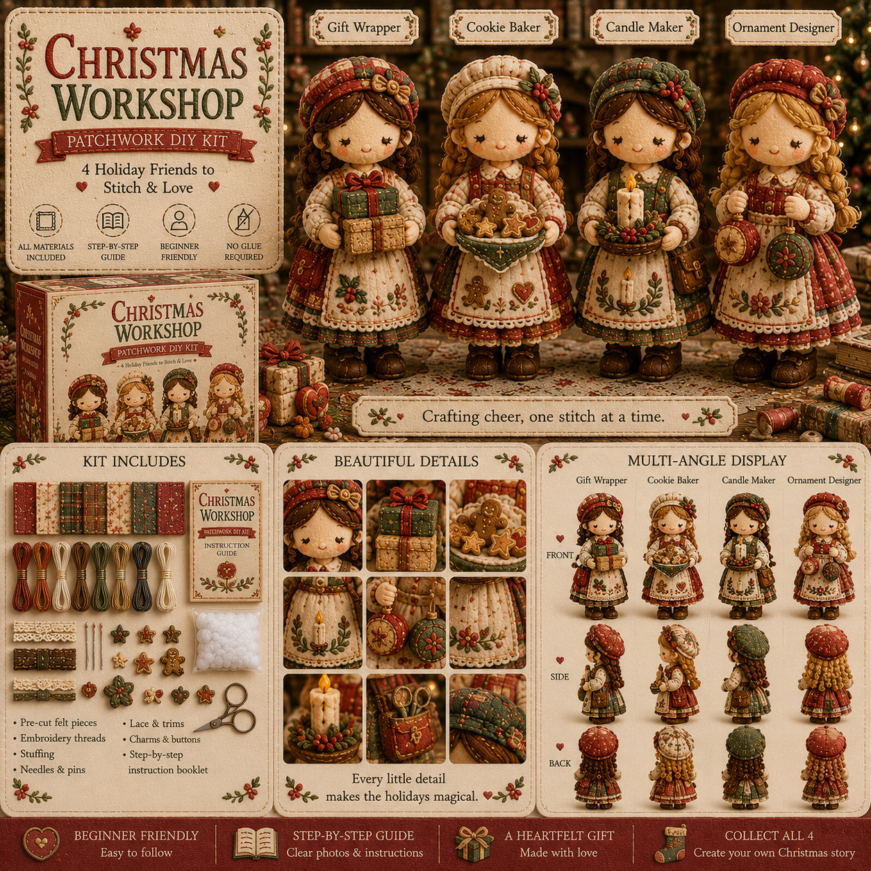 🎁Viimane päev: 49% allahindlust! 🧵 Miniatuursete lapitekkide komplekt Miniatuursete Maailm sarjast.