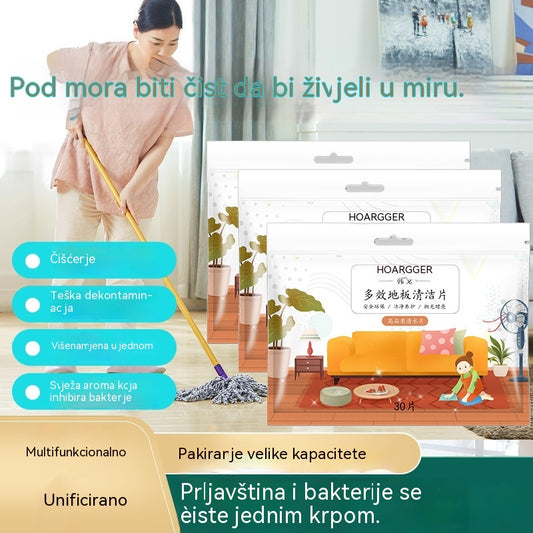 🧹【Novo poboljšanje! 210 jedinica】✨ Antibakterijske i dezodorirajuće višenamjenske tablete za čišćenje | Pogodno za drvene, laminatne, pločice i zidove kamp-kućice
