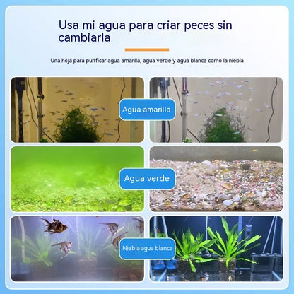 🔥【5 frascos - 500 tabletas】🐠🌿 Tabletas para el control de algas en acuarios: adecuadas para agua verde, algas negras, algas marrones, musgo y algas verdes.