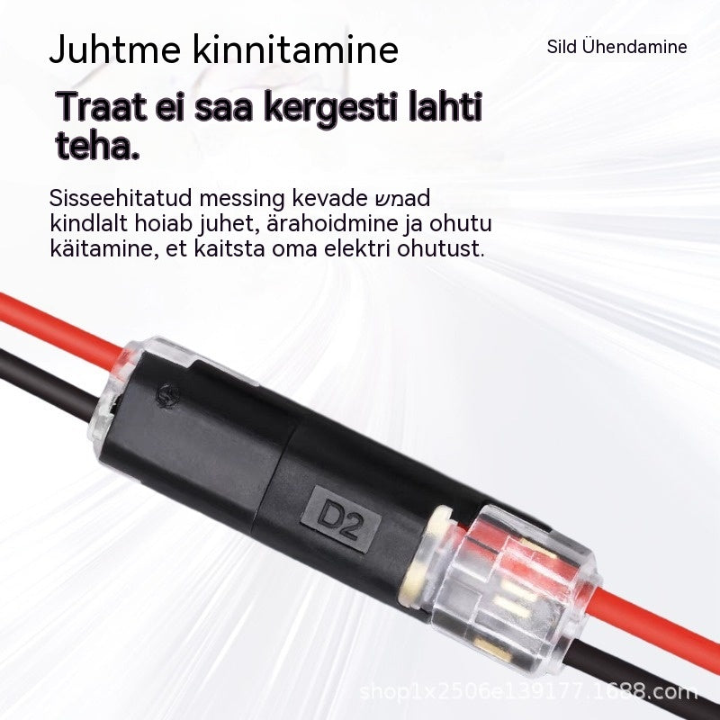 🥳2026. aasta enimmüüdud toode🥳⏰ 【50/100 tükki】Kahejuhtmeline pistik lukustuspandlaga, 50% soodsam! Turvalukustuspandlaga, libisemisvastane⚡️