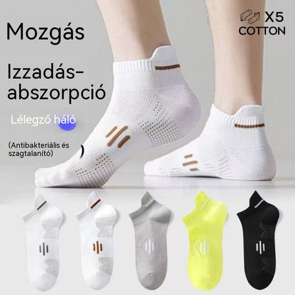 Vásárolj 5 párat, és kapsz 5 párat ingyen【10 páros csomag】Új férfi zokni, légáteresztő, antibakteriális és szagálló, 2026 tavaszára/nyárára.