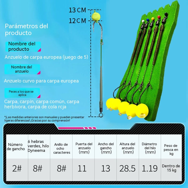 🔥【Compra 1 y llévate 1 gratis】🎣 Anzuelo flotante de alta flotabilidad con bola: ¡flota naturalmente y pica al instante! 🐟💧 Mantiene el cebo a la profundidad perfecta: más picadas, menos espera. 🔴⚡