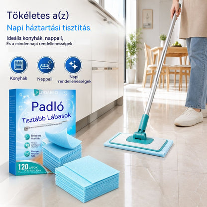 🔥【2 doboz/240 darab】🥳 2026 legkelendőbb terméke! 🥳💞 Több mint 50 000 eladott darab! ✨ Vízben oldódó padlótisztító kendők: tisztítsa meg és fényesítse az összes padlóját. 🧹💧