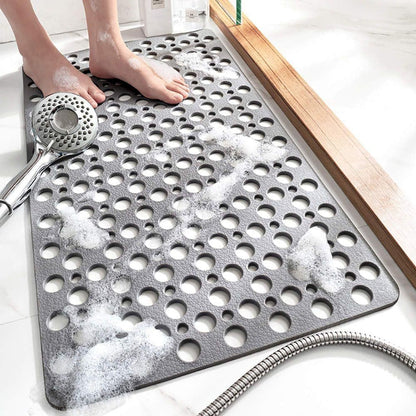 🛁【70x38cm】Csúszásgátló és antibakteriális biztonsági zuhanyszőnyeg🚿 Hatékonyan megakadályozza az eséseket és sérüléseket
