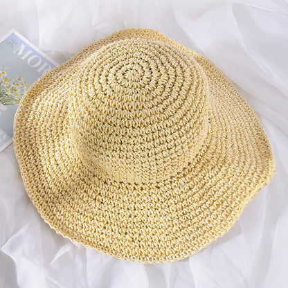 ☀️🎀Elegante sombrero francés con lazo: protección solar y sombra.
