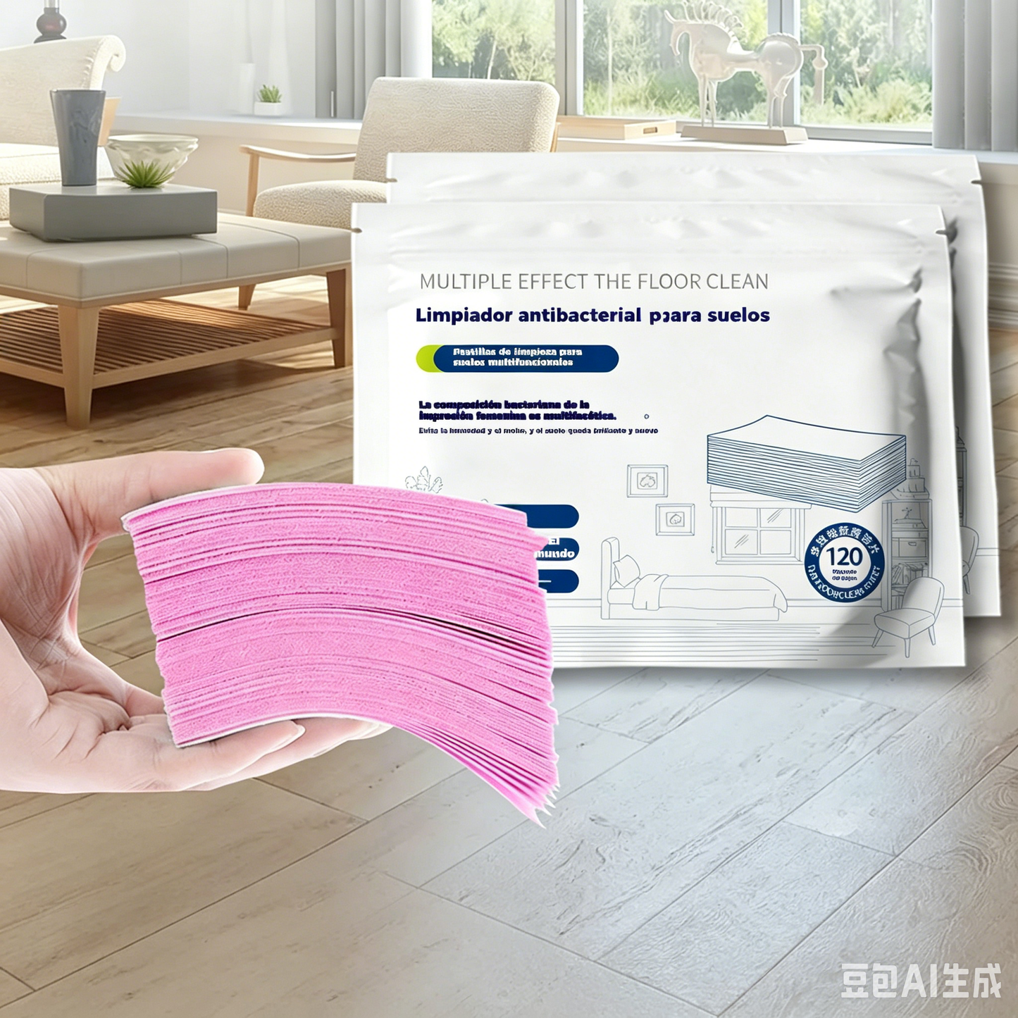 🧹【¡Compra 1 y recibe 1 GRATIS!】【240 piezas 23 euros】✨ 240 unidades de pastillas limpiadoras multiusos antibacterianas y desodorizantes | Aptas para madera dura, suelos laminados, azulejos y paredes de autocaravana