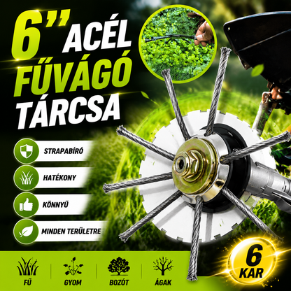 🔥【50% de descuento】🔥Disco de corte para cortacésped de alambre de acero de 6 pulgadas