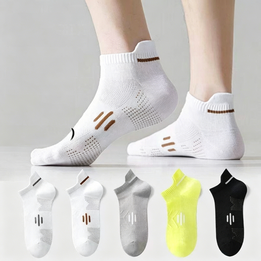 【Paquete de 10 - 2 pares de cada color】Nuevos calcetines transpirables, antibacterianos y resistentes al olor para hombre, de primavera/verano.