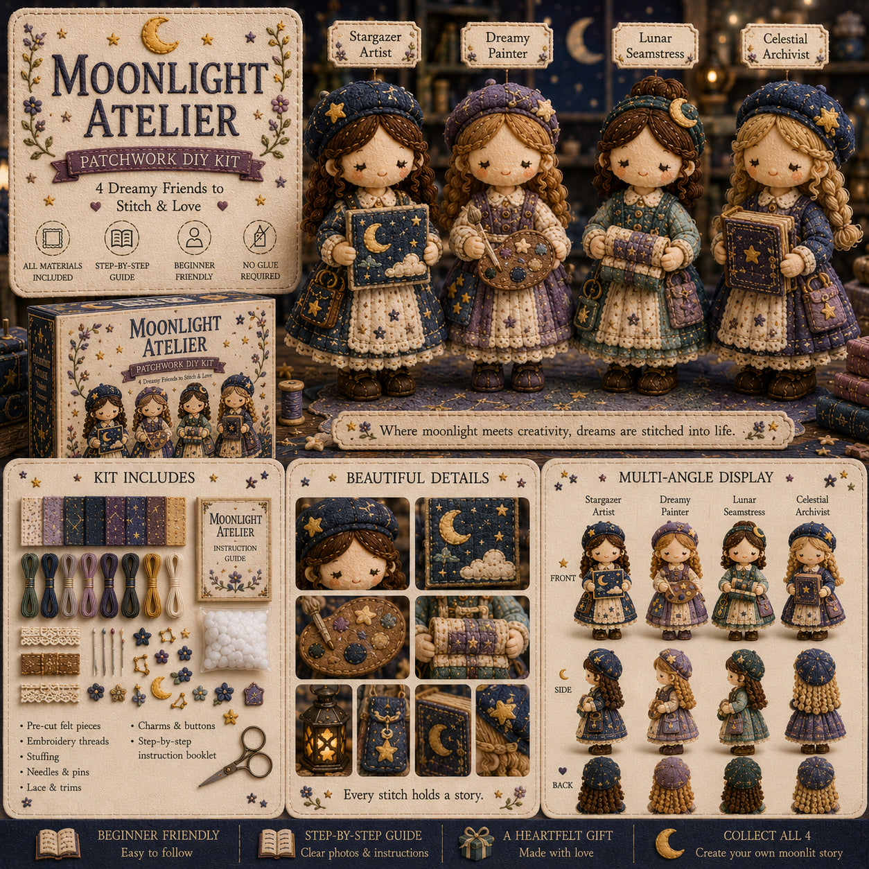 🎁Posledný deň: Využite zľavu 49 %! 🧵 Miniatúrna patchworková sada zo série Miniature World.