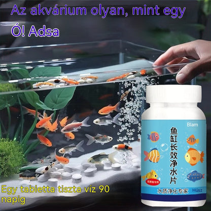 🔥Vásárolj 1-et, kapsz 1-et ingyen (2 üveg - 400 darab)🐠🌿 Akváriumvíz-tisztító tabletták + oxigénes tabletták