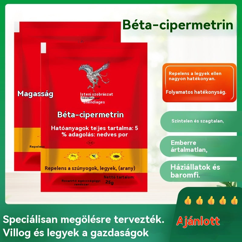 👍【10 tasak】🚫🦟🪳🪰Kifejezetten a szúnyogok és legyek farmokon való irtására tervezték, egy csomag elpusztítja a bolhákat/sáskákat/csótányokat/legyeket/szúnyogokat!