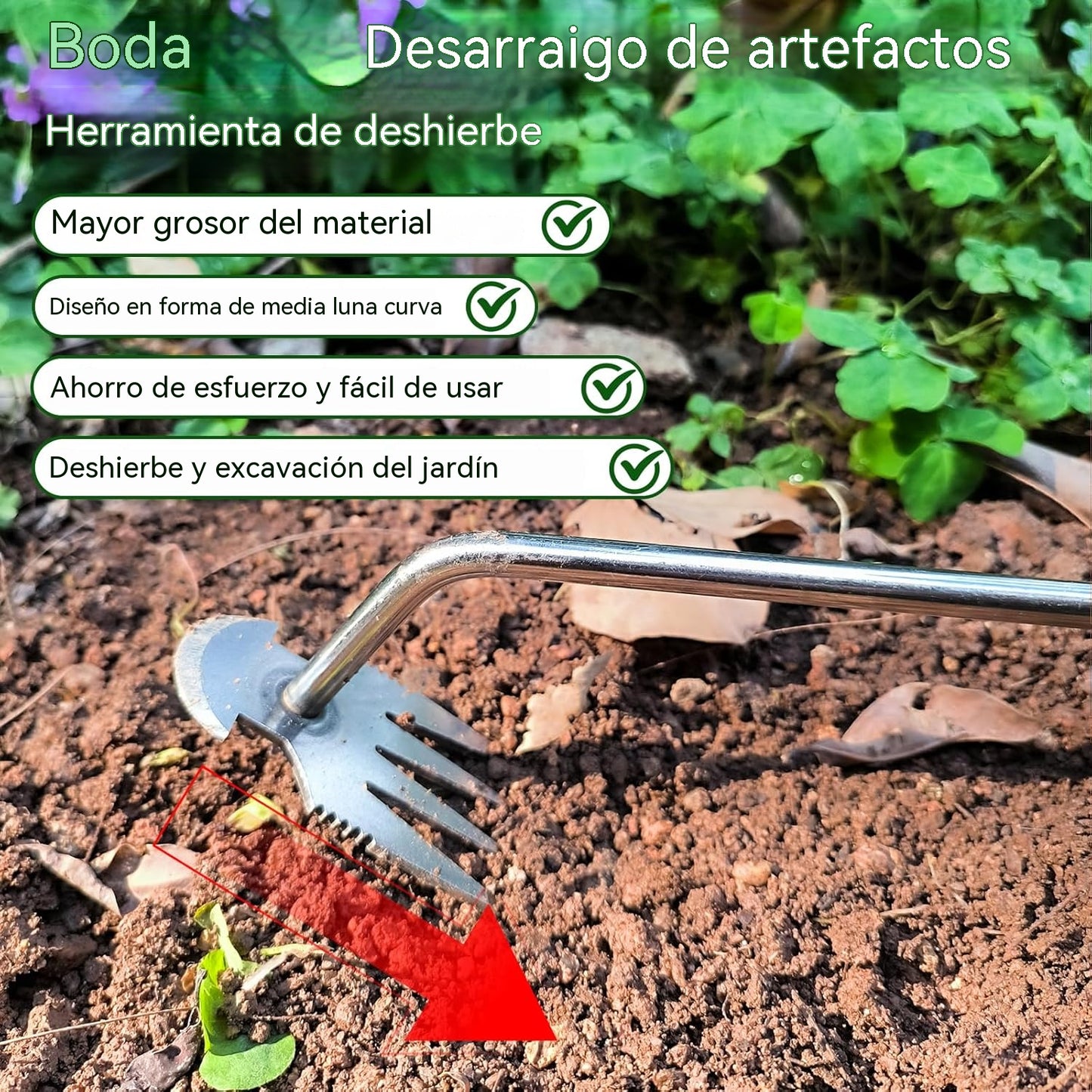 🔥【Compra 1 y llévate 1 gratis】🌿Extractor de malas hierbas: eficaz para eliminar las malas hierbas y fácil de usar