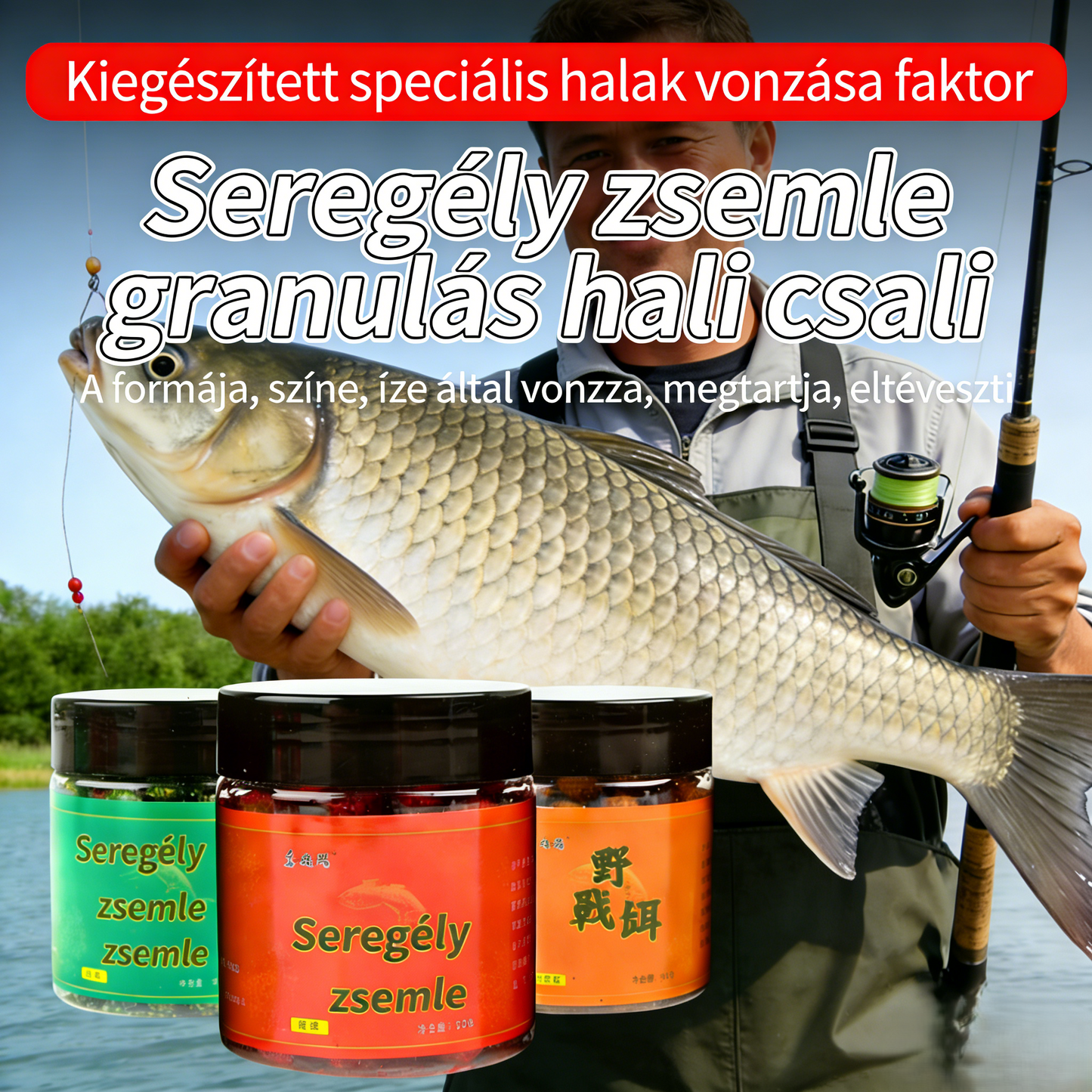 🎣🎣2026 Új csali megjelenése [5/10/20 palack] 🐟 1 palack 50 g – Több ugyanazon az áron Granulált csali — Nagy halak másodpercek alatt horogra akadtak